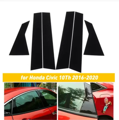 

FOR Honda Honda 06-11Civic10th2016-2020 eighth generation Civic window trim center pillar sticker