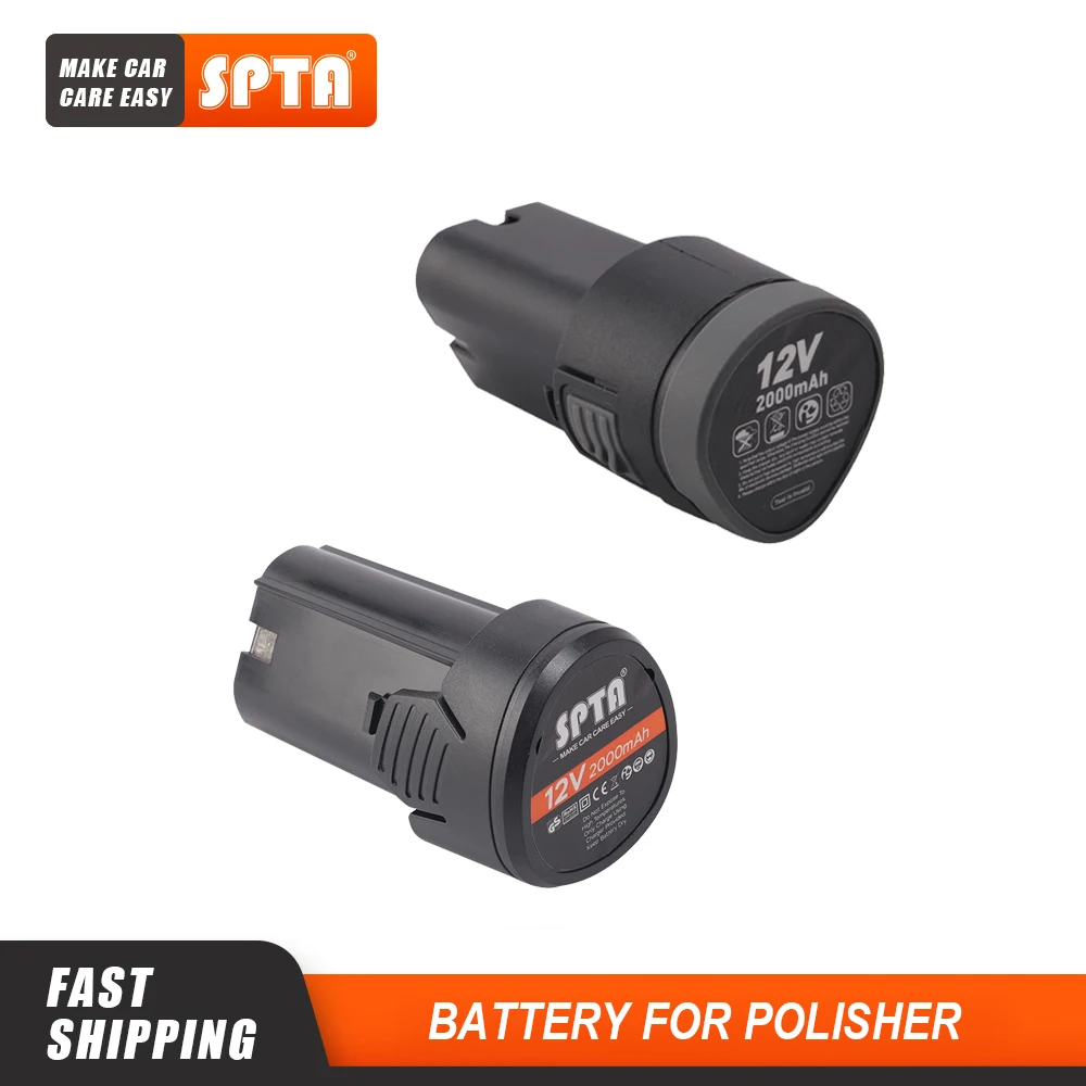 SPTA 12V 2000 mAh Battery for Cordless Mini Polisher Waxing Polishing Machine LD104 LD601