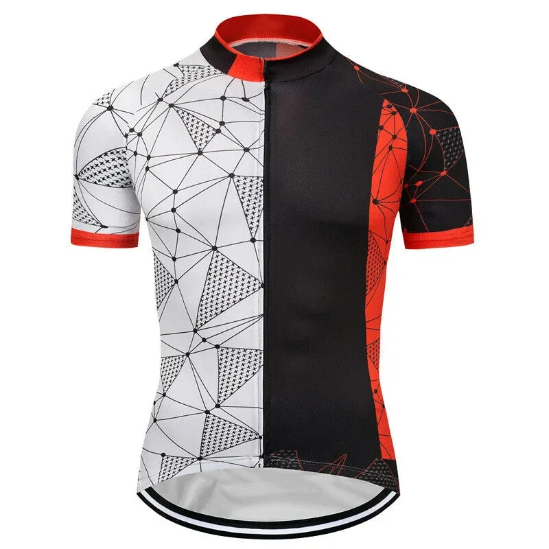 Comfortable Breathable Short Sleeve Racing Jersey New Fashion Custom Sublimated Cycling Apparel Men Professional Bicycle Shirts