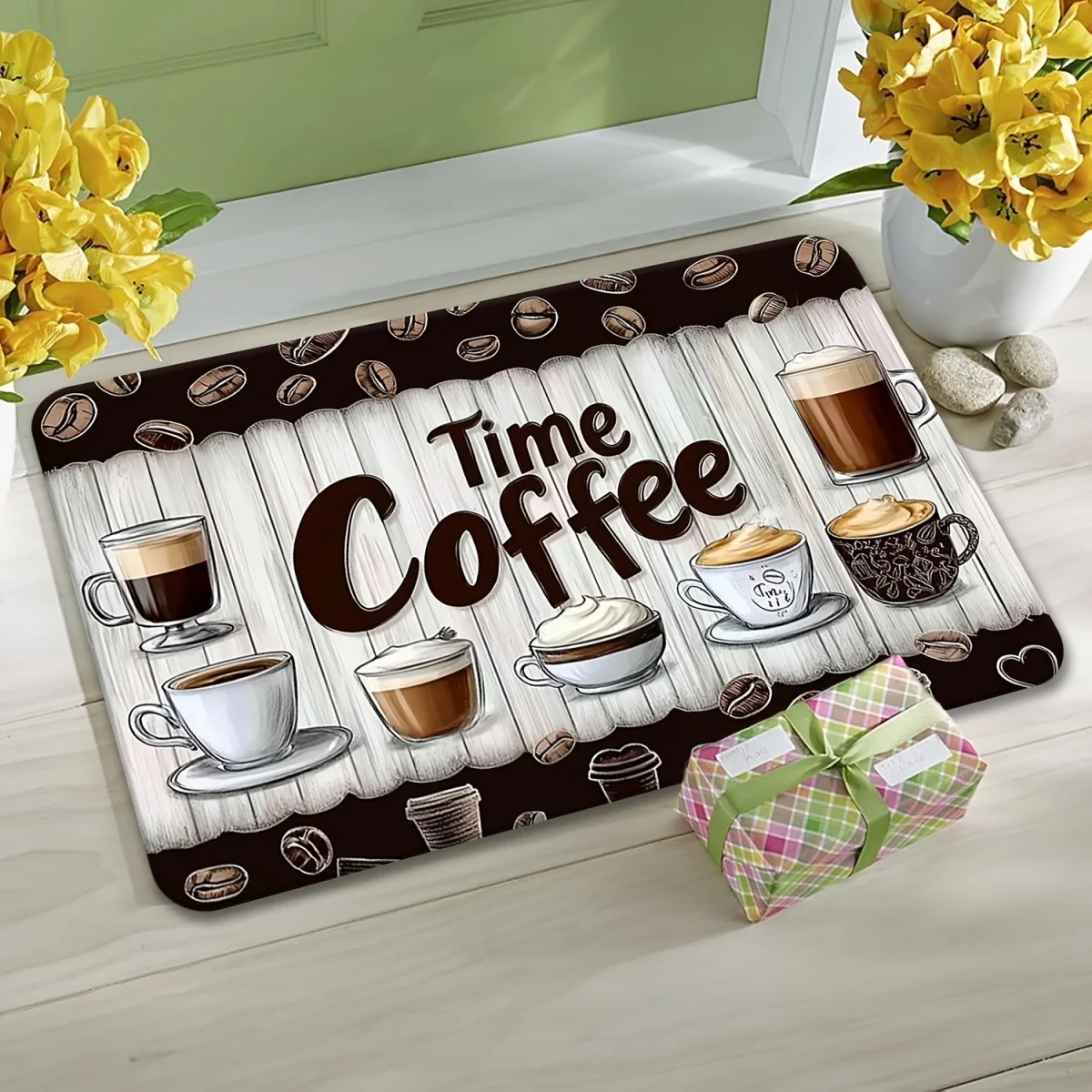 Funny Loading Progress Bar Print Doormat Creative German Text Pattern Rug Home Entryway Decor Indoor Floor Mat Housewarming Gift