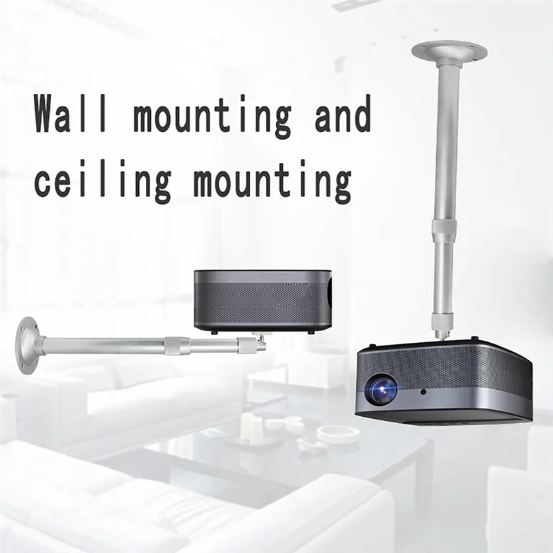 Promotion Telescopic Projector Mount Bracket Aluminum Alloy Adjustable Length 15.7-31.4 Inch For Cameras And Projectors