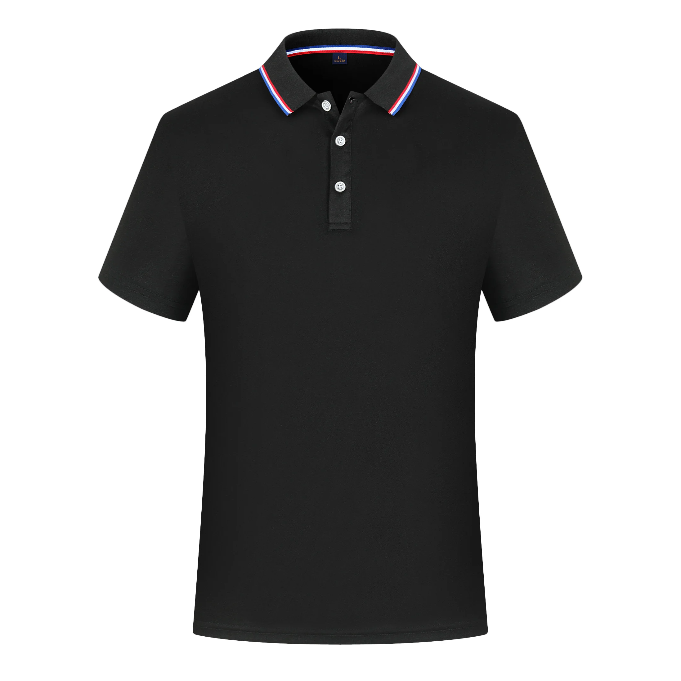 

Men's Polo Shirt Summer New Striped Neck T-Shirt Trendy Versatile Breathable Loose Splicing Color Business Short Sleeve