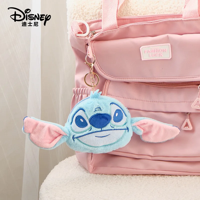 Disney Judynick Loves Plush Coin Wallet Pendant Strawberry Bear Mini Coin Wallet Keychain Hanging Jewelry Best Gift for Girls