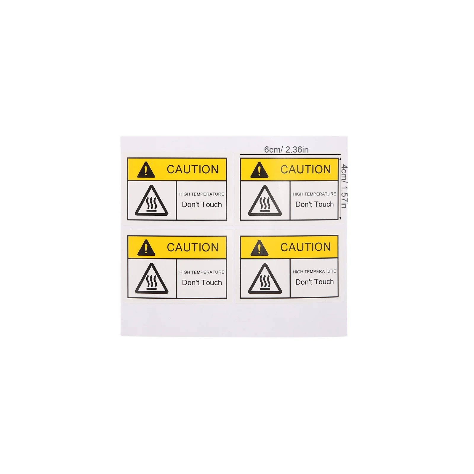 

Caution Hot Surface Stickers 5 Sheets High Temperature Warning Labels for Ovens Water Heaters Safety Signs Do Not Touch