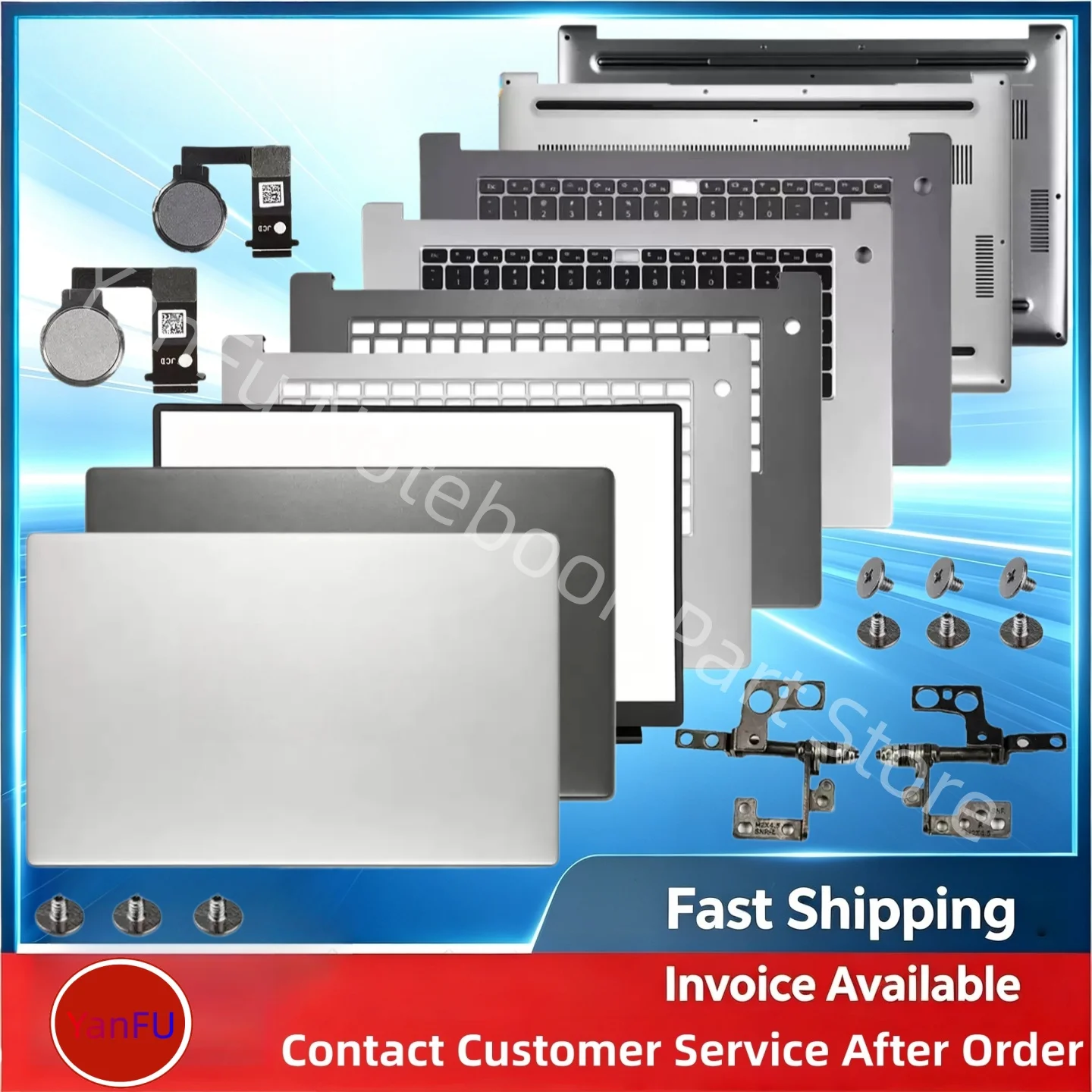 Applicable To Matebook D15 BoDE BBZ BOB Boh-WAQ9L Bof-16 Laptop ABCD Cover Hinge Outer Coverter Cover