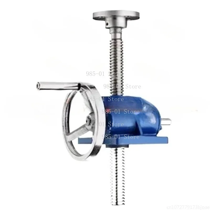 Manual Lifting Reducer Handwheel Platform, SWL1T SWL2.5T Worm Leading Screw Rod Elevator