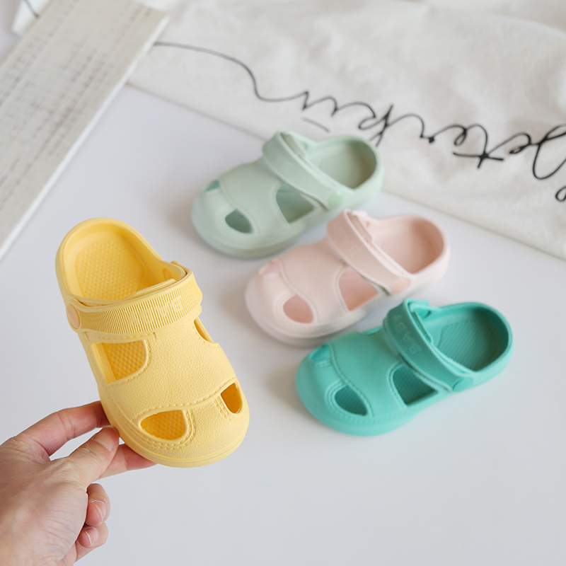  New Summer Children Shoes Non-Slip Slippers Baby Outdoor Fashion Hole Beach Sandals Slippers for Girl Boy 