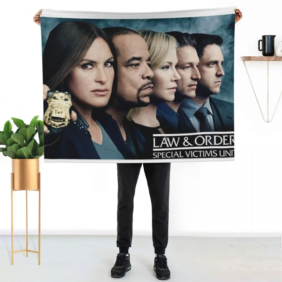 Law & Order SVU Team Throw Blanket Stylish Warm Blanket for Living Room Bedroom