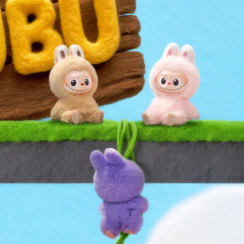 POPMART صندوق أعمى Labubu دمية الوحوش دبوس لسلسلة الحب صندوق الغموض معكرون اللون عمل الشكل أفخم قلادة لعبة هدية #6