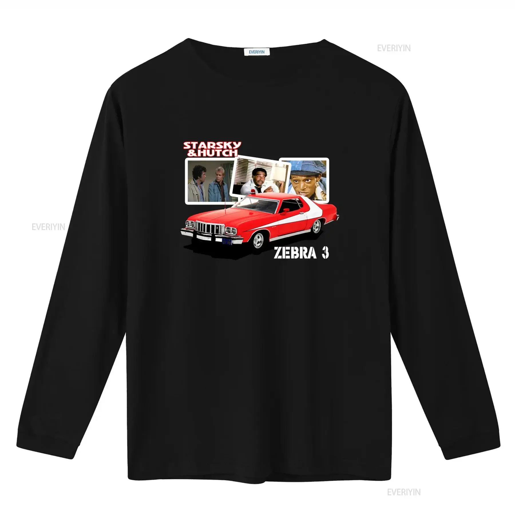 Starsky Hutch Gran Torino Zebra 3 Film Poster T shirt for  vintage Washed Breathable Versatile graphic Top For Everyday Wear