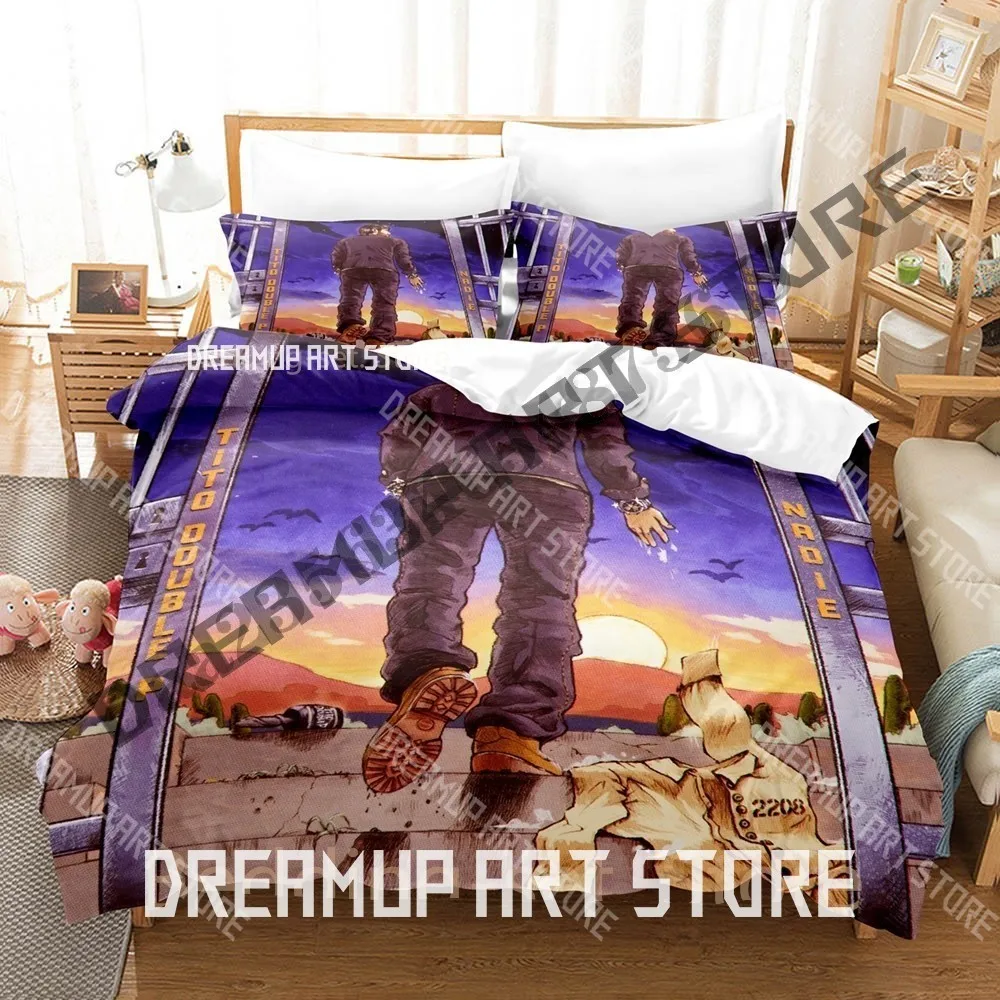 3D Printed Tito Double P Singer Bedding Set for Boys Girls Duvet Cover Pillowcase Twin Queen King Full Single Double Sizes