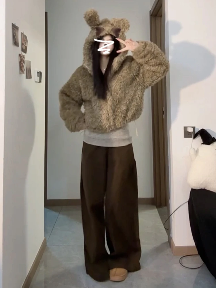 เสื้อคลุมขนแกะวินเทจใหม่ปี 2026 สำหรับผู้หญิง รุ่น Thiened สำหรับฤดูใบไม้ร่วงและฤดูหนาว สไตล์ลำลอง หรูหรา อเนกประสงค์ ใช้เป็นเสื้อคลุมด้านนอกได้ ดีไซน์หวาน พร้อมกระดุม D...