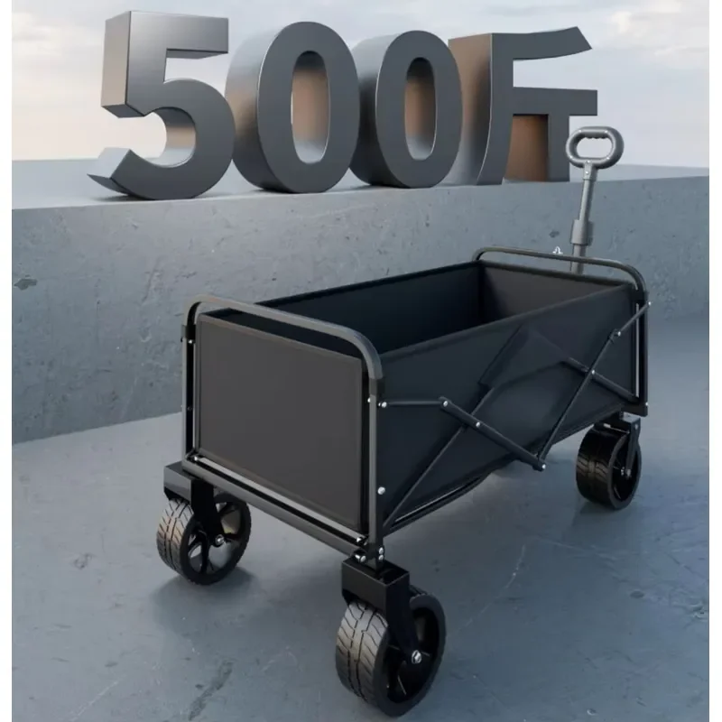 Premium Outdoor Camper Multi Function Trolley Foldable Wide Wheel System Beach Wagon