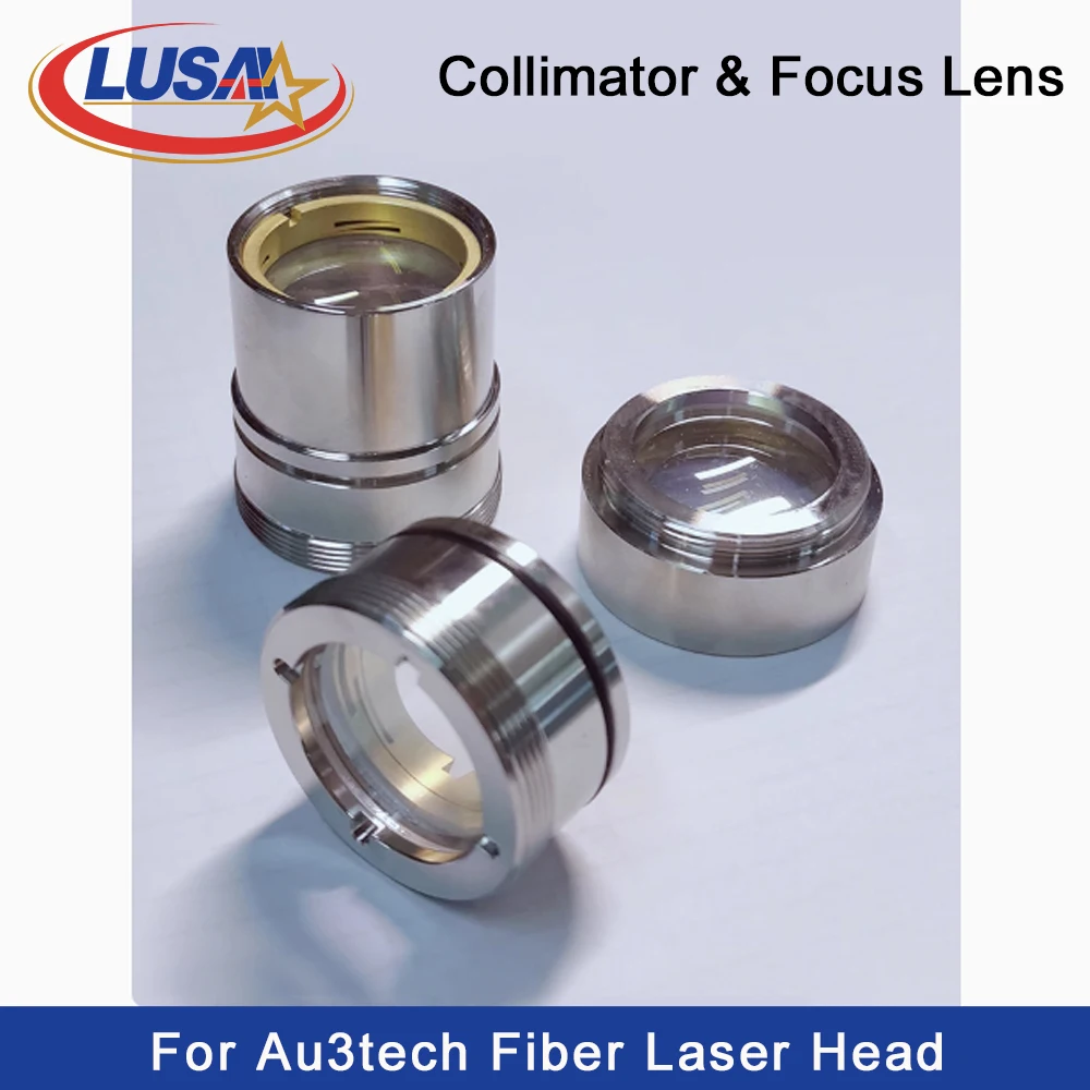 LUSAI Au3tech Original collimating focusing lens with Holder D30F100/125/150 Protective For A260E/A280E/A295E Laser Cutting Head