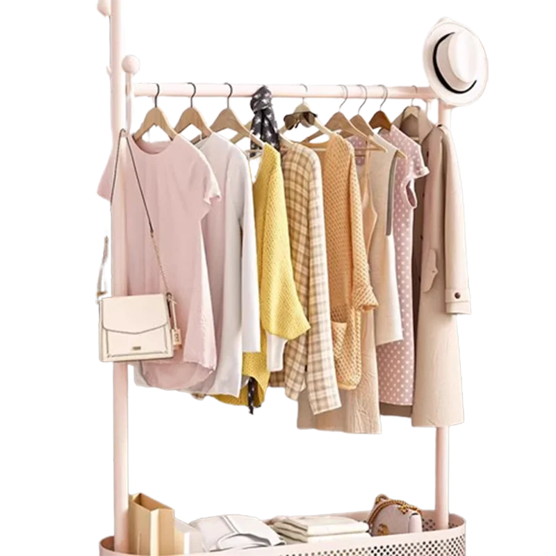 

Stand White Clothes Rack Floor Bedroom Modern Storage Clothes Rack Minimalist Clothing Rail Perchero Pared Livingroom Furniture