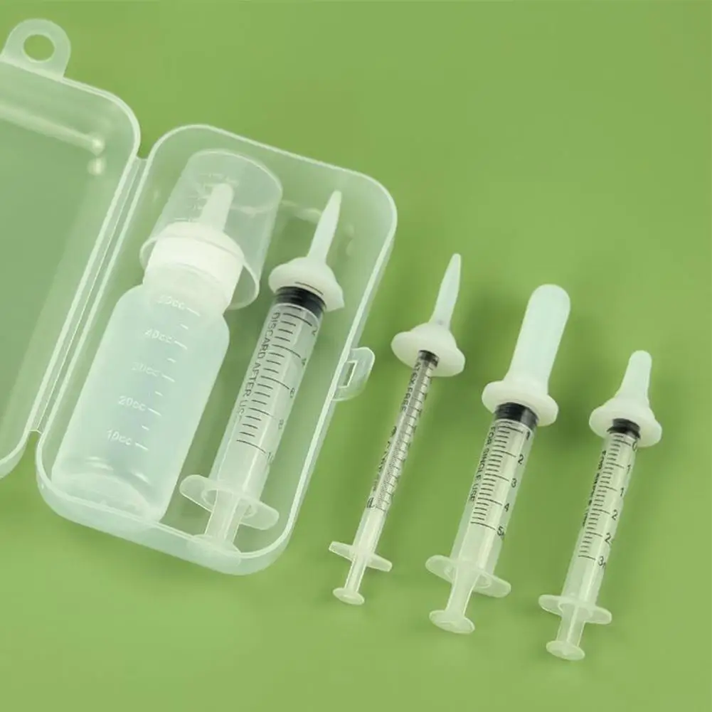 Silicone recém-nascido chupeta com escala, líquido Medicine-Dispenser, Seringa de alimentação para gatinho e cachorro, Pet Bottle, Itens
