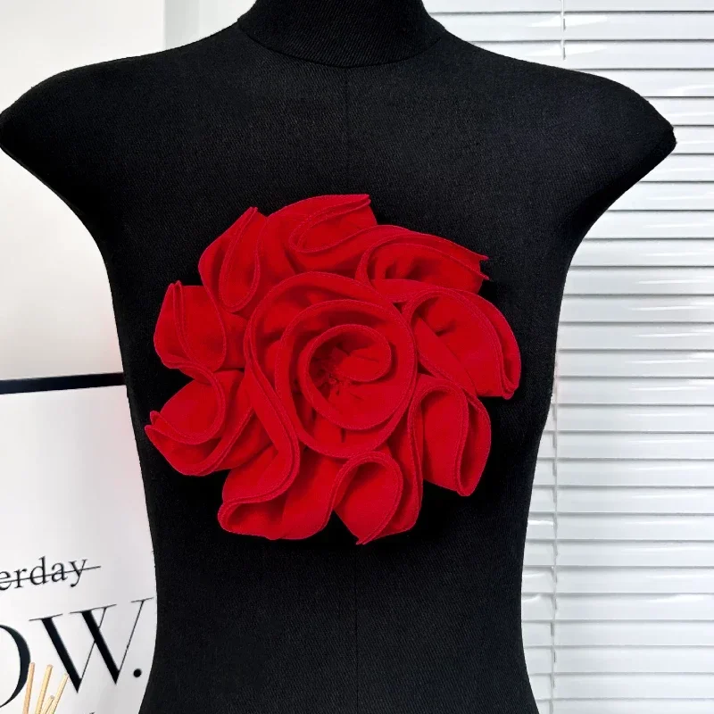 Fabric Multi-layer Large Flower Brooches for Women Corsage Lapel Pins Fashion Jewelry Wedding Party Clothes Accessories