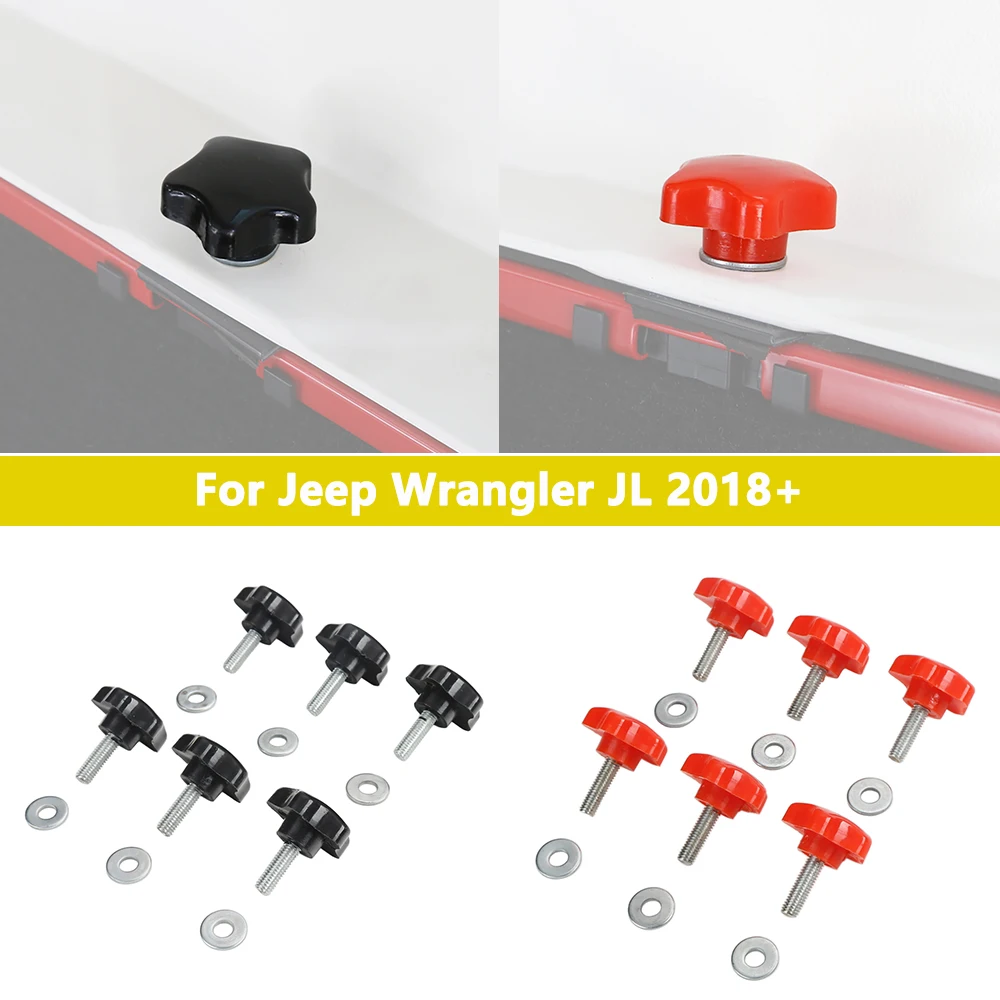 Hardtop Bolts Screw Fixing for Jeep Wrangler JL Sahara Rubicon 2018-2023 Quick Removal Fastener Thumb Screw Nut Kit Accessories