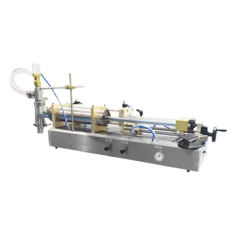 for Semi-automatic Pneumatic Piston Filling Machine for Face Cream Detergent Soy Sauce Honey Fruit Juice Liquid Packaging