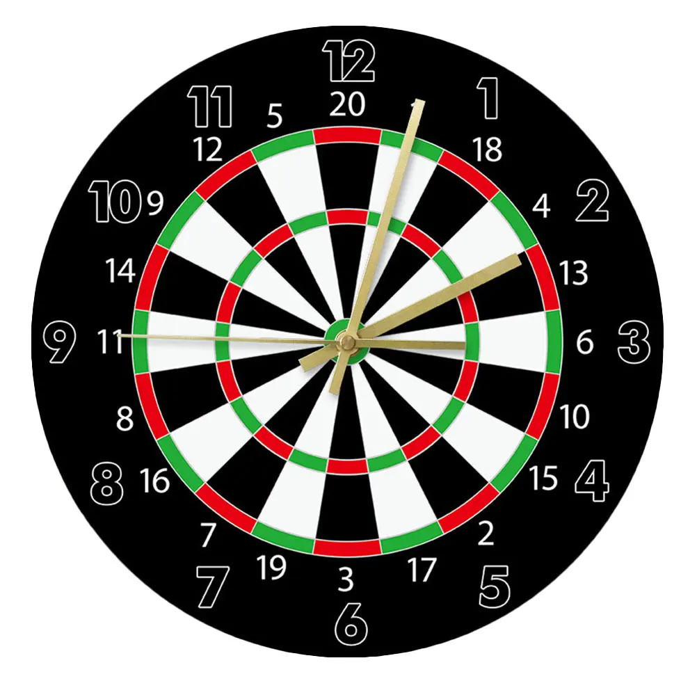

Darts Wall Modern Decor Giant Colourful Large Silent Minimalist Unique Creative Design Mute Wall Hanging Clock for Living Room