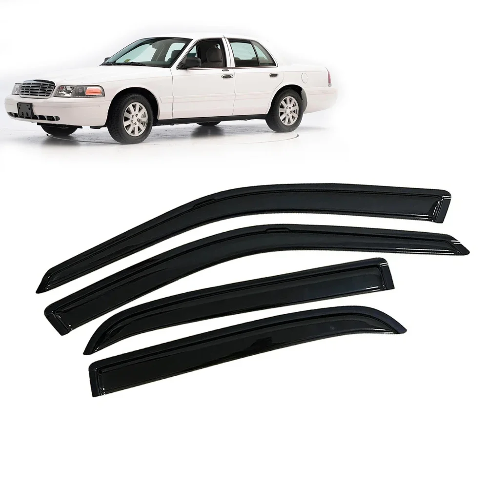 

Window Visor for Ford Crown Victoria 1998-2003 2004 2005 2006 2007 2008 2009 2010 2011 Wind Deflectors Rain Guards Door Visor