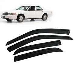 Window Visor for Ford Crown Victoria 1998-2003 2004 2005 2006 2007 2008 2009 2010 2011 Wind Deflectors Rain Guards Door Visor