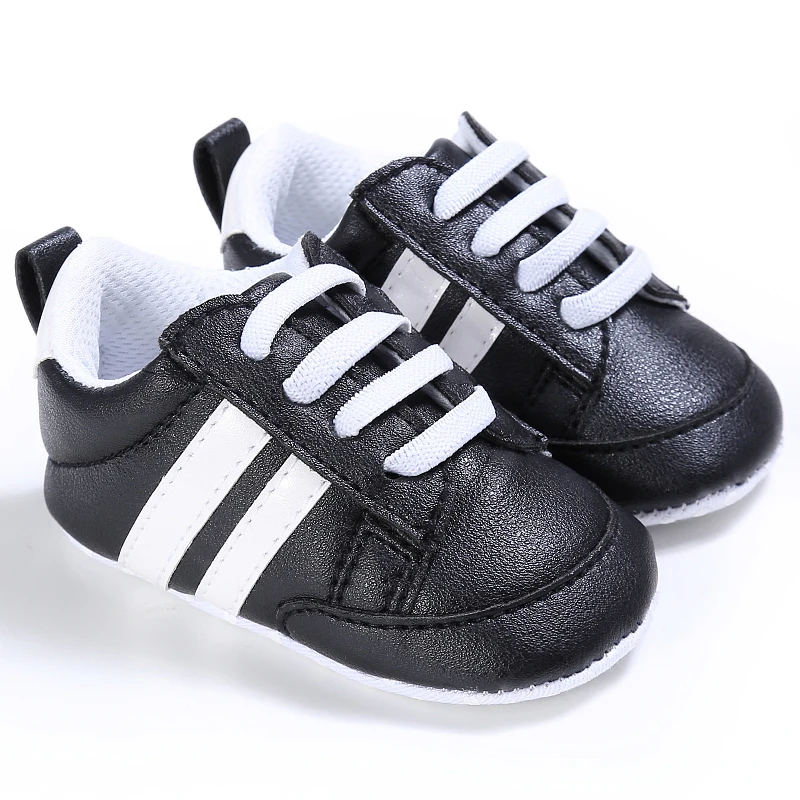 Neugeborenen Baby Schuhe Jungen Mädchen Klassische Sport Weiche Sohle PU Leder Multi-Farbe Erste Walker Krippe Mokassins Casual Turnschuhe schuhe