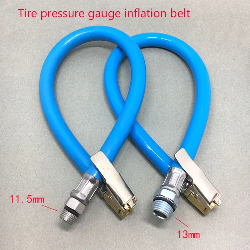 Tire Inflator Hose Tyre Hose Portable Air Compressor Pipe Rubber Air Rubber Hose for Car Motorbike