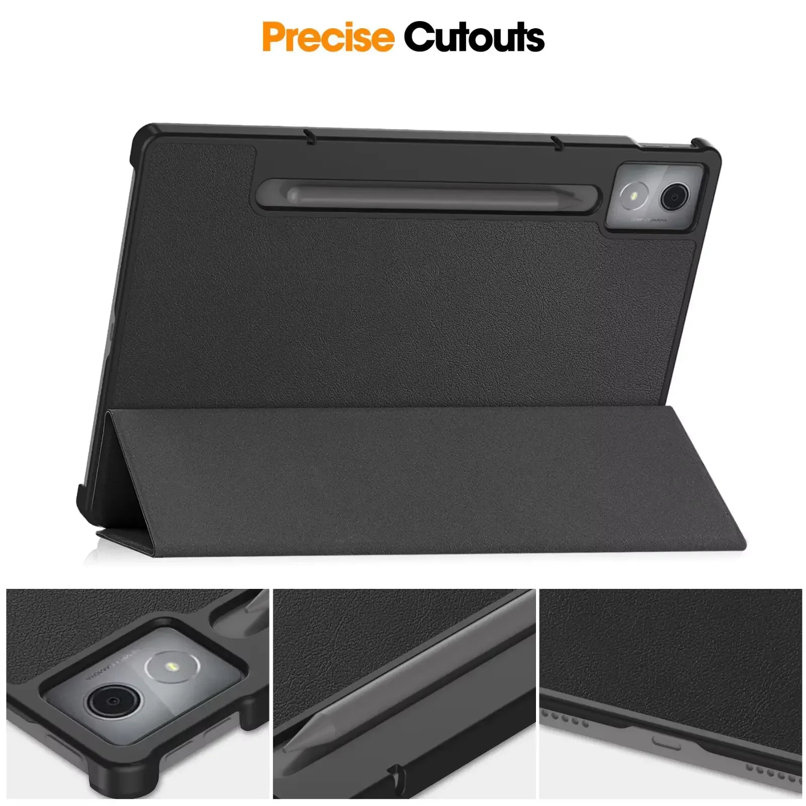 3-IN-1 For Lenovo Xiaoxin Pad Pro (2025) TB375FC 12.7" Smart Cover Case + QWERTY Bluetooth Keyboard + Portable Sleeve Pouch