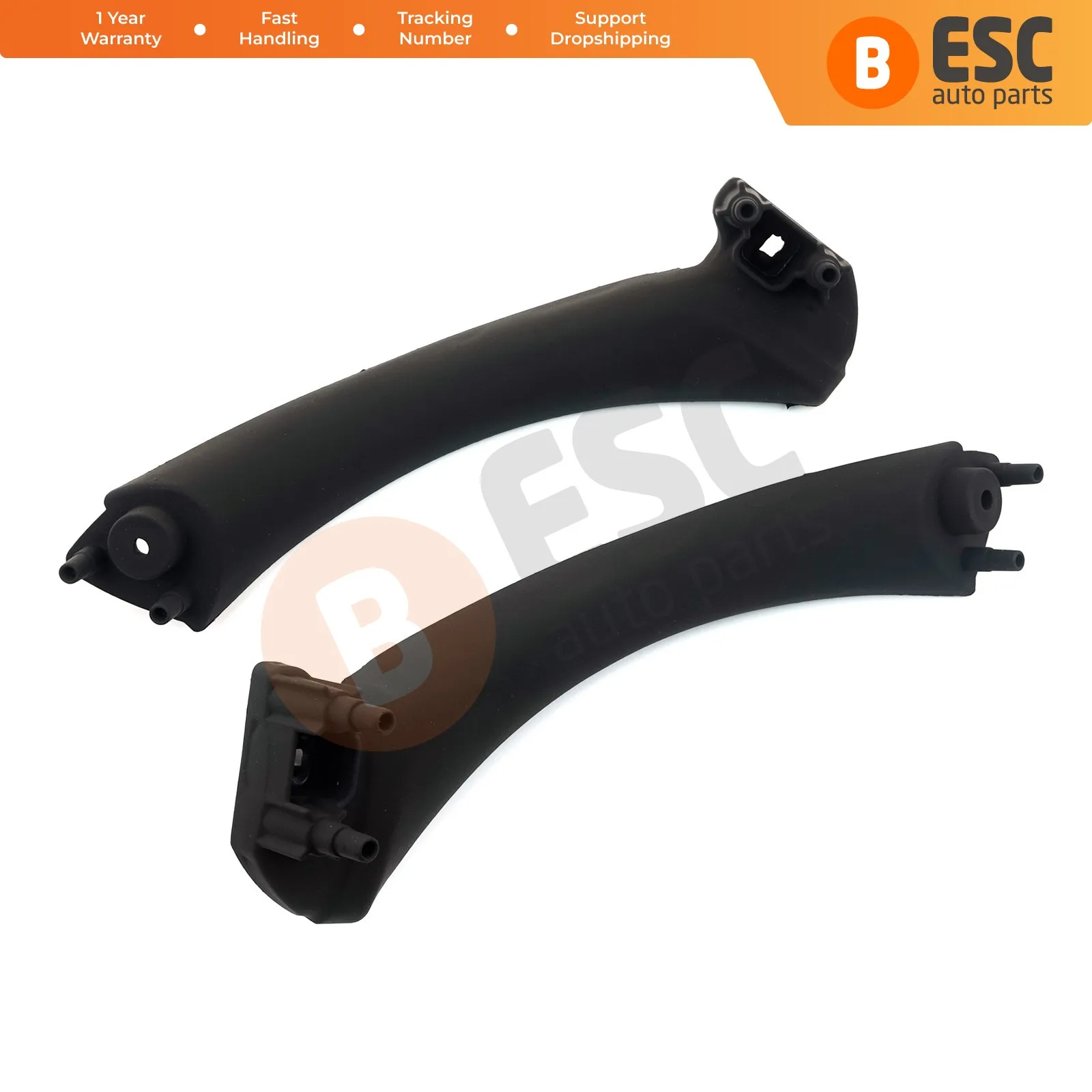 EDP1055 Inner Door Handle Pull Strap Bracket Black 51417230849 51417230850 Left Right for BMW 3 E90 E91 Sedan Wagon 2004-2012