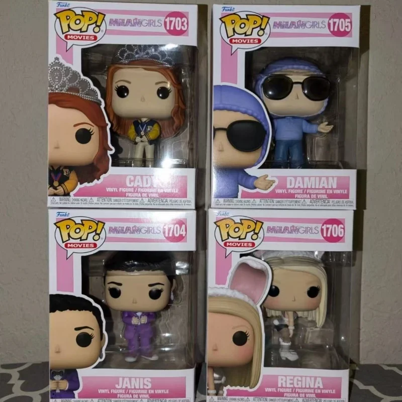 يعني الفتيات حقيقية Funko البوب عمل دمية نموذج كادي ريجينا الفينيل النحت الدمى 1703 1706 طبعة محدودة جمع اللعب هدية