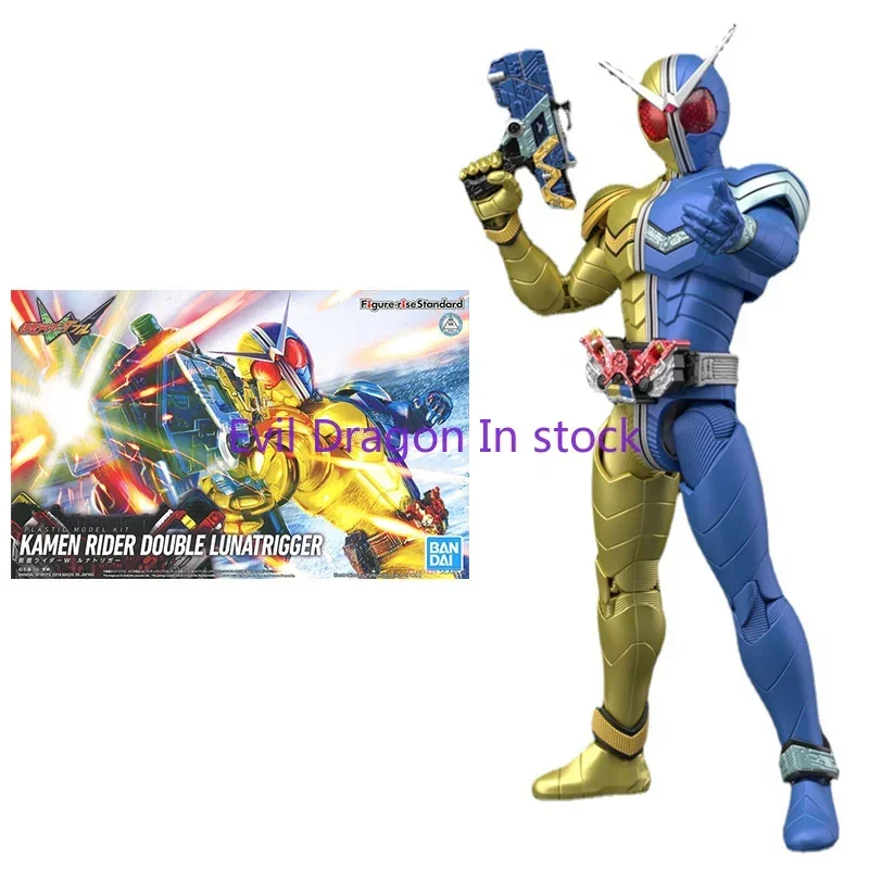 

Bandai kamen rider anime figura ascensão padrão duplo lunatrigger modelo genuíno figura de ação ornamentos brinquedos para