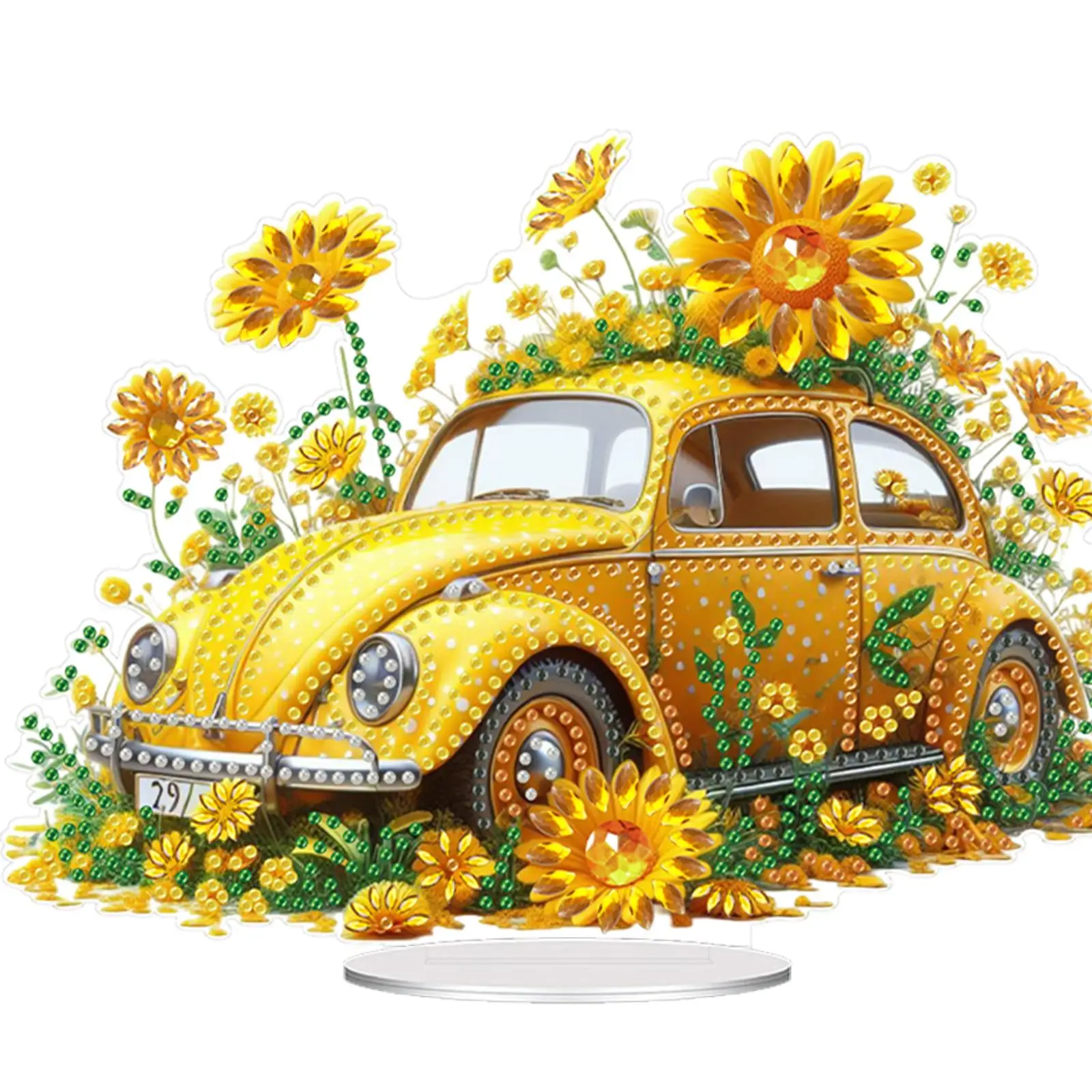 

Набор для алмазной вышивки «Ангел-Подсолнух» из акрила, фигурные стразы, настольные украшения для взрослых и начинающих