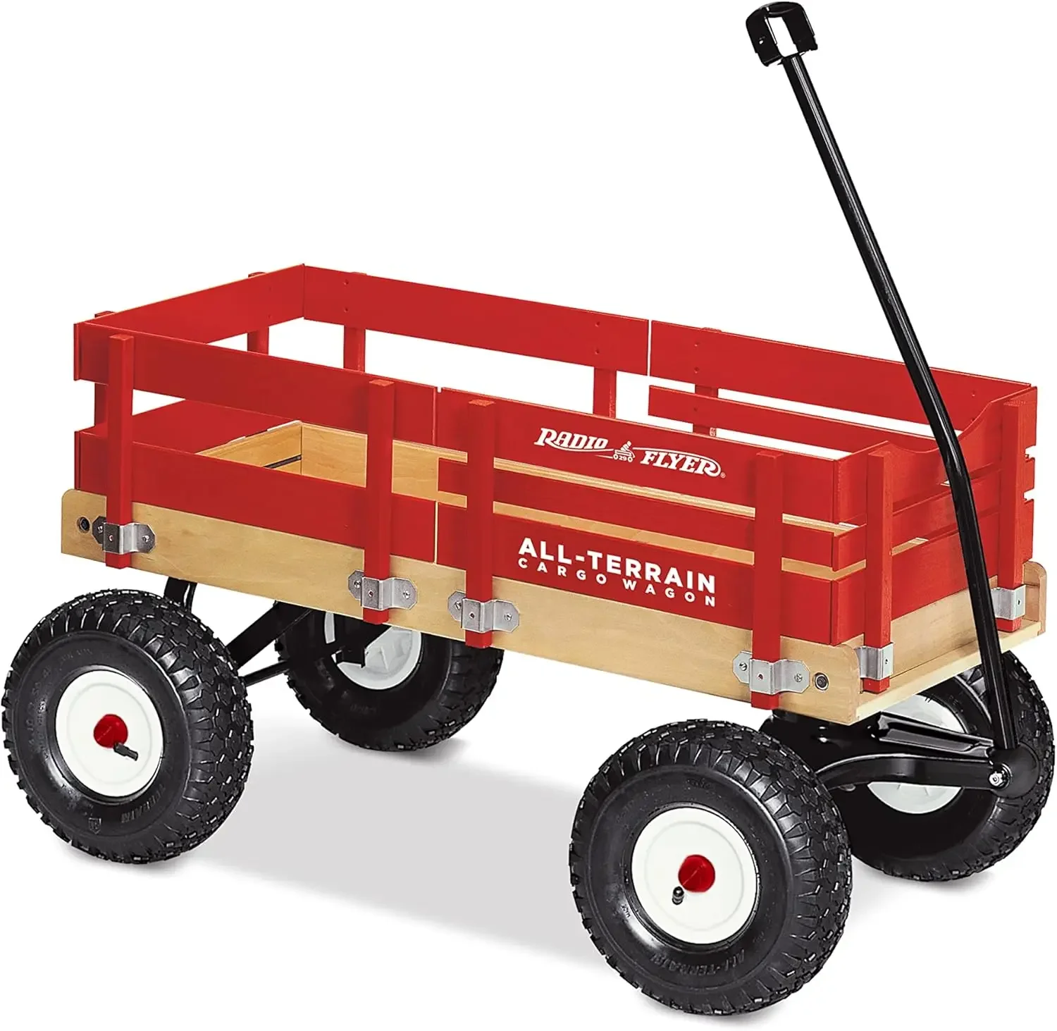 All-Terrain Cargo Wagon for Kids, Garden and Cargo, Red Wagon for Ages