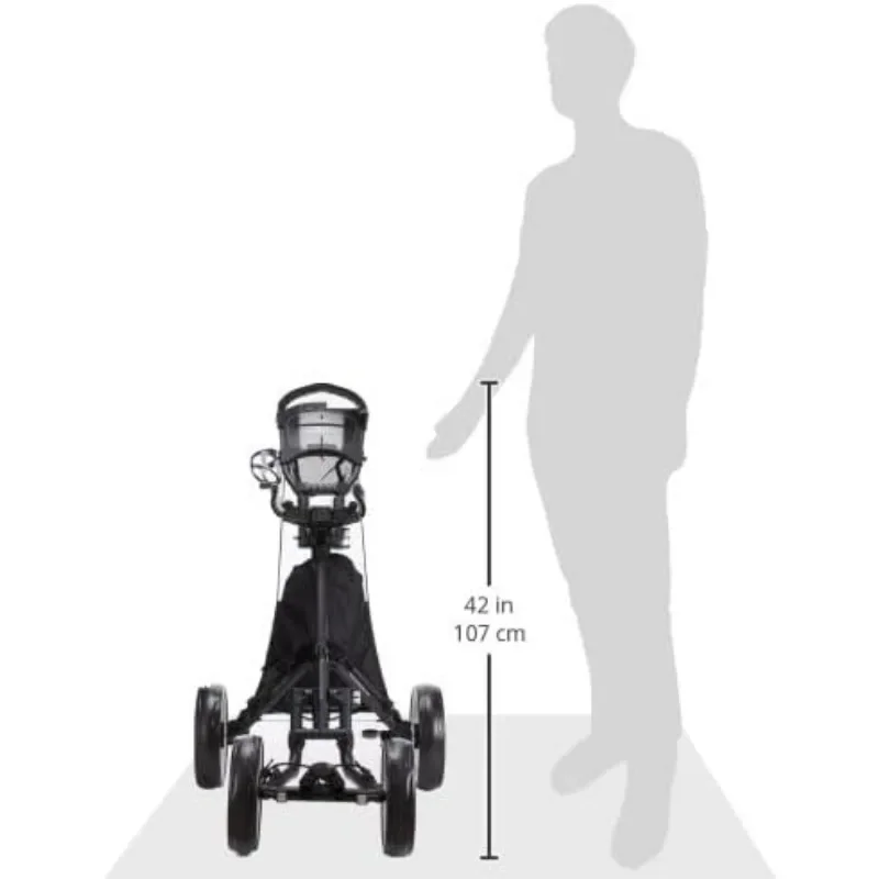 CaddyTek Explorer V8 - SuperLite 4 Wheel Golf Push Cart, Explorer Version 8
