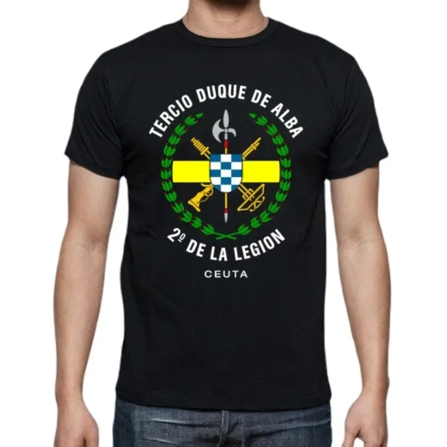 Camiseta De algodón con cuello redondo para hombre, camisa De manga corta De S-5xl "Tercio Duque De Alba 2 De La Legión", nueva