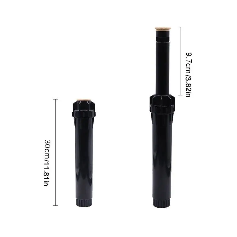 Sprinkler 360° Automatic Lift Type Scattering Ray Jet Watering Nozzle Lawn Irrigation Device 1/2