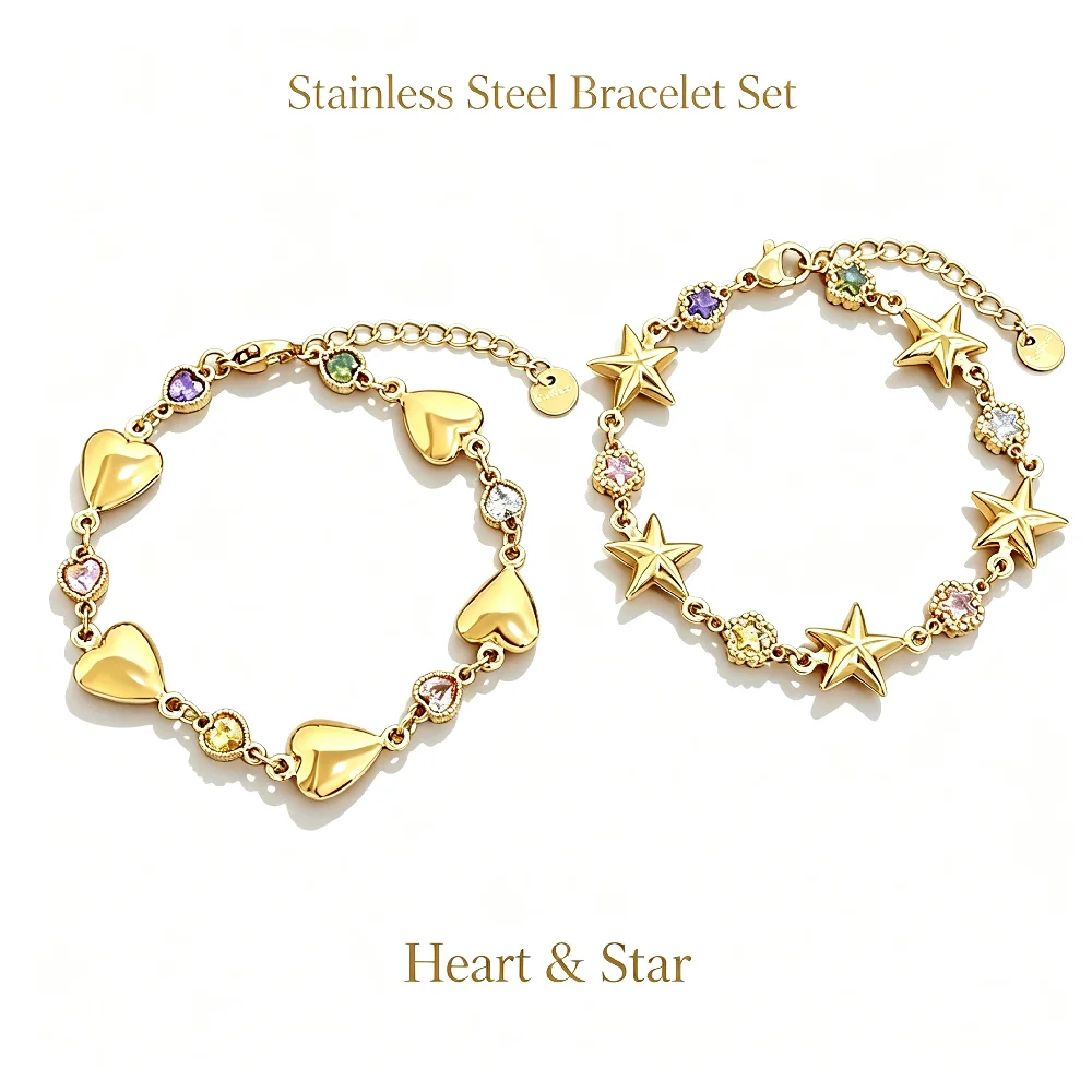 Greatera Brand Woman Dainty Stainless Steel Adjustable Bracelet Trendy Glass Drill Hand Chain Party Classic Waterproof Jewelry