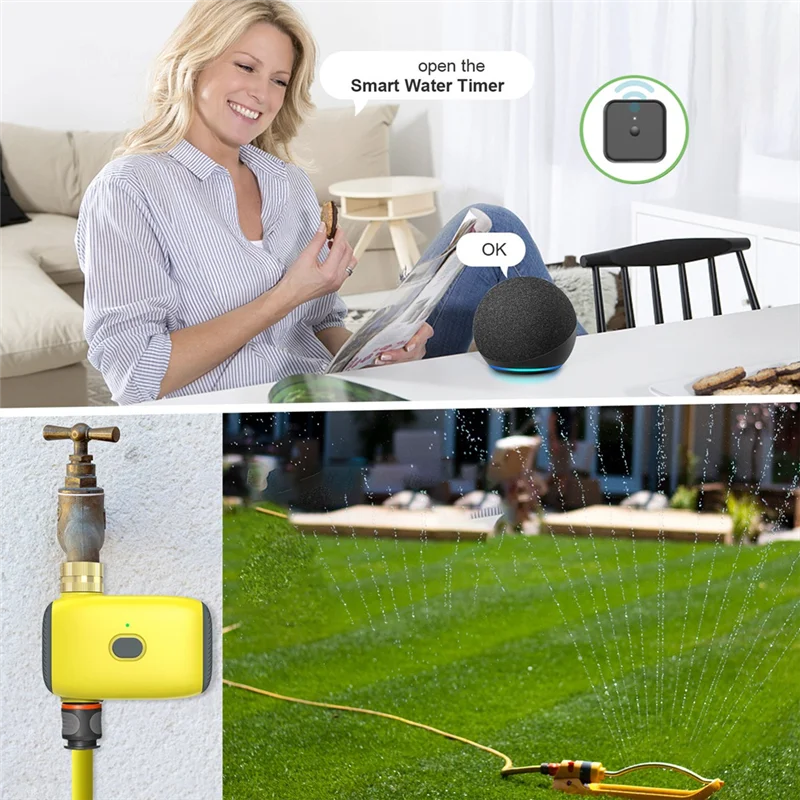 

AB33-BSP3/4Inch Garden Automatic Watering Irrigation Time Timing Valves Controller Support Watering Watering Duration EU-Plug