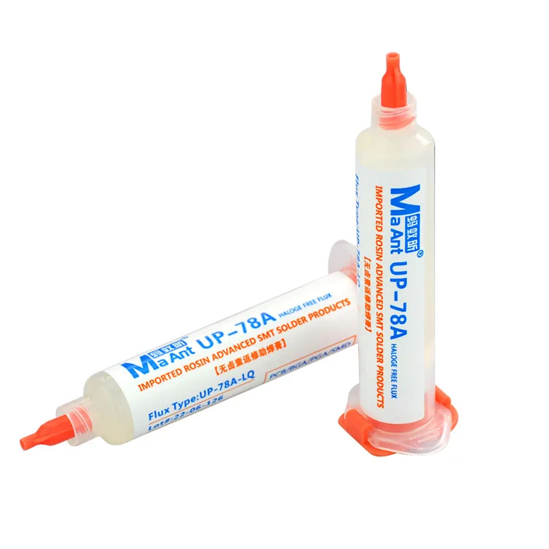 MaAnt UP-78A Halogen Free Solder Paste for Mobile Phone PCB BGA IC Chip Repair 20G Rosin Advanced SMT Welding Needle Flux