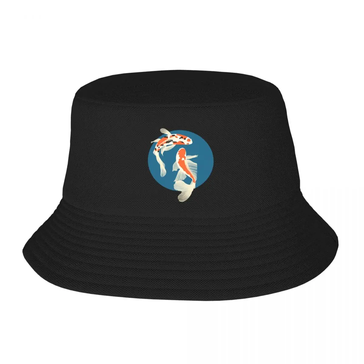 

Koi Print Bucket Hat Fashion Beach Luxury Hat Men Hats Women's