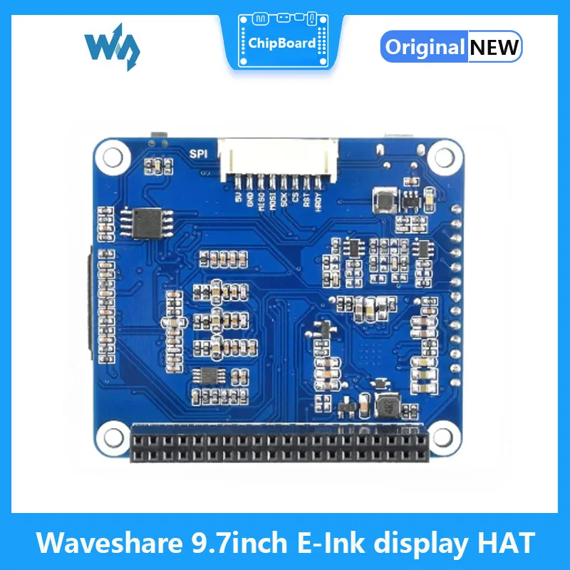 Waveshare 전자 잉크 디스플레이 HAT, 라즈베리 파이 제로/제로 W/제로 WH/2B/3B + 전자 종이용, USB/SPI/I80 인터페이스 포함, 9.7 인치