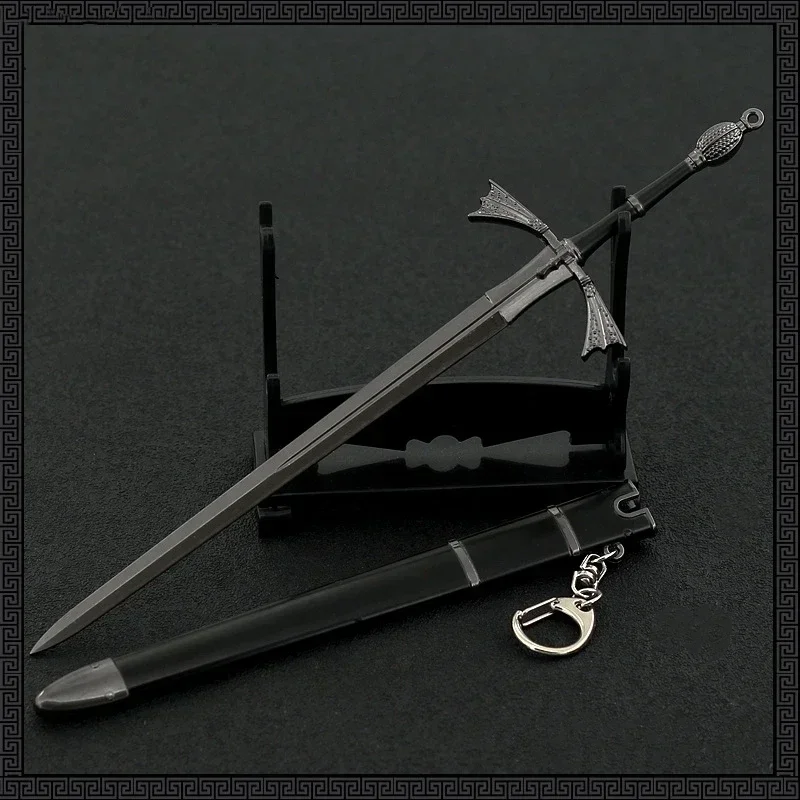 22 سنتيمتر لعبة الأخت المظلمة السيف عروش شيطان Targaryen سلاح القرون الوسطى نموذج 1:6 الحرف تحصيل اللعب الحلي المفاتيح