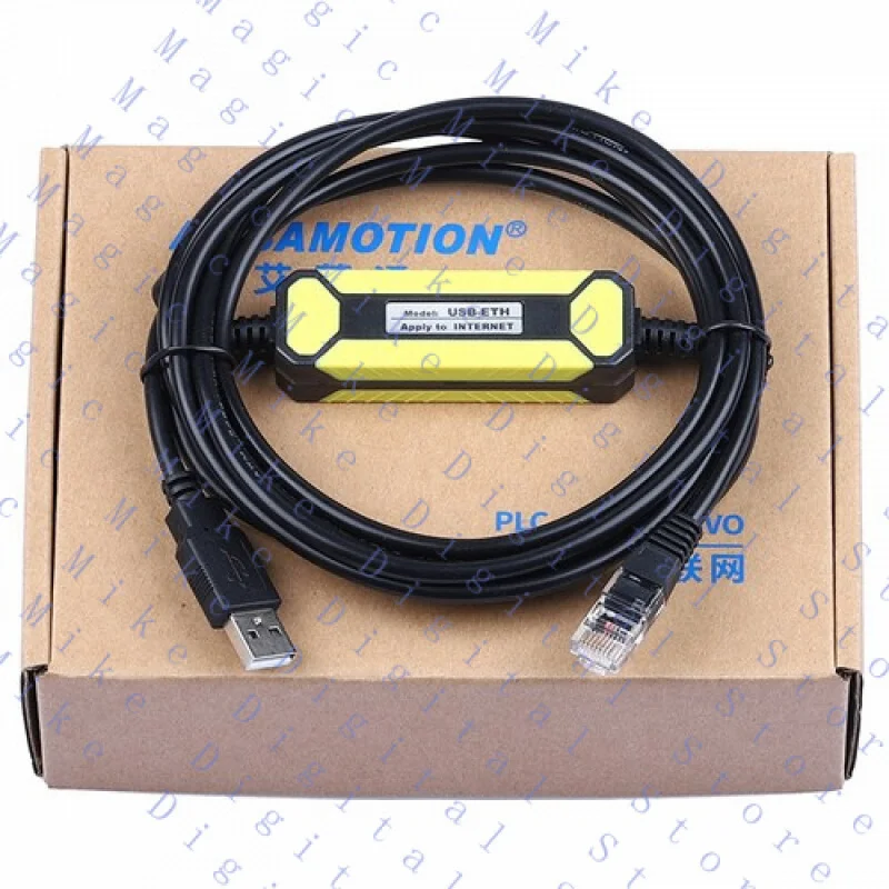 H  for Siemens S7-200smart 1200 1500 Mitsubishi FX5U PLC programming cable USB-ETH