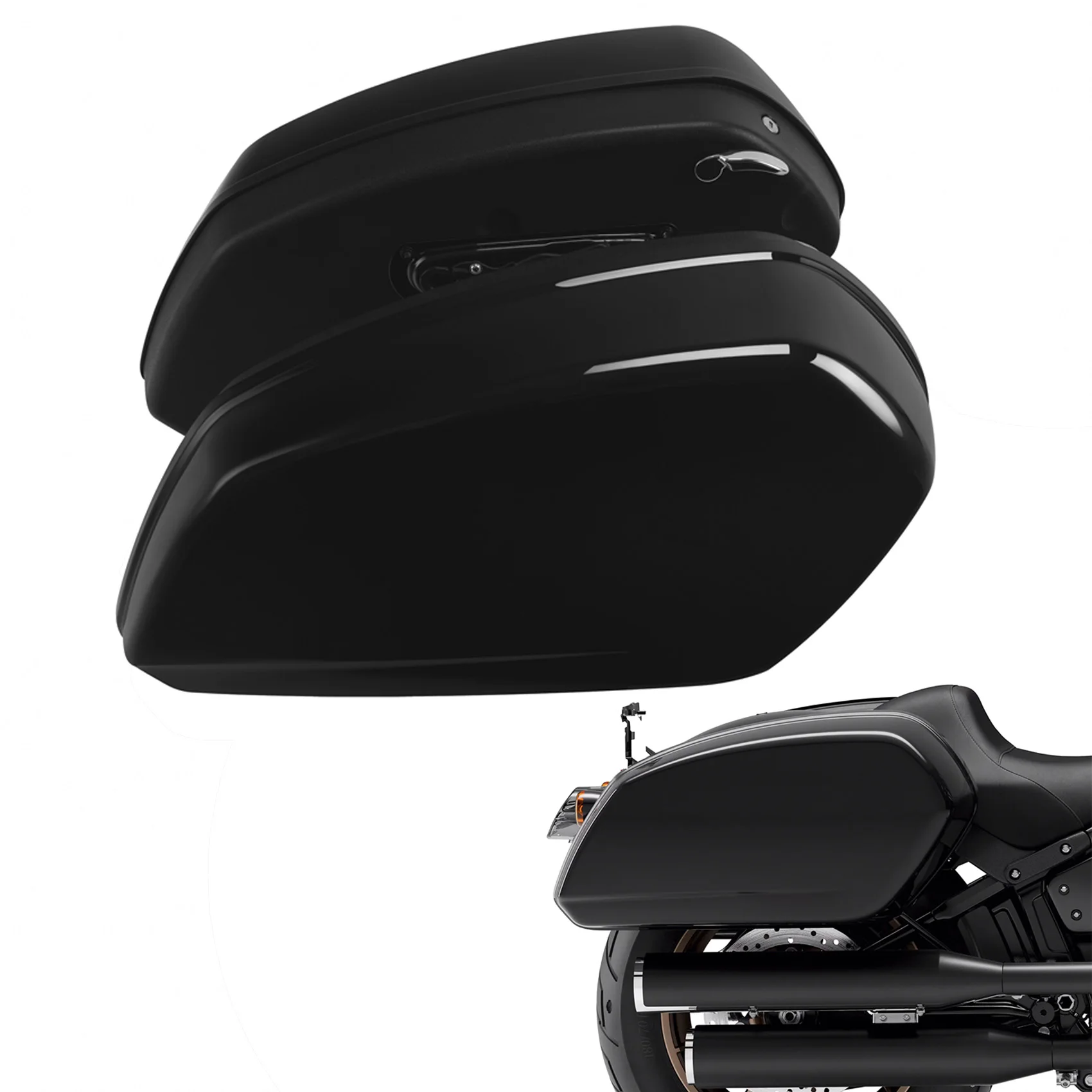 Saddlebag Side Bag For Harley Softail Low Rider S FXLRS 2018-2020 Low Rider ST FXLRST 2022-2024 Sport Glide Fat Boy Breakout