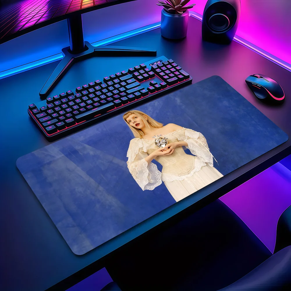 Hot Singer Aurora Aksnes Mouse Pad Non-slip Thickened MousePad Large Writing Lockedge Office Student Gaming Cushion