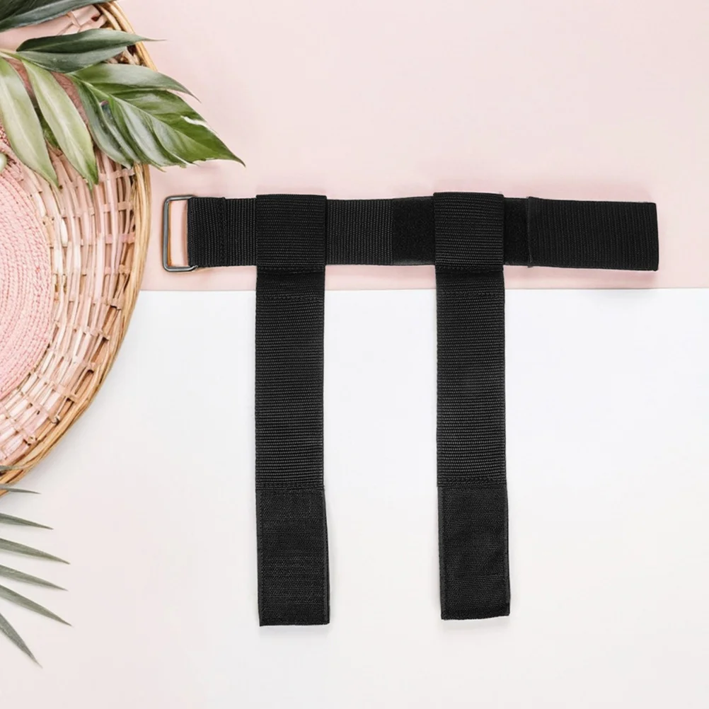 

2Pair Workout Foot Straps with Adjustable Buckles Nonslip Feet Dumbbell Straps for Strength Training Gym Exercise Accessories