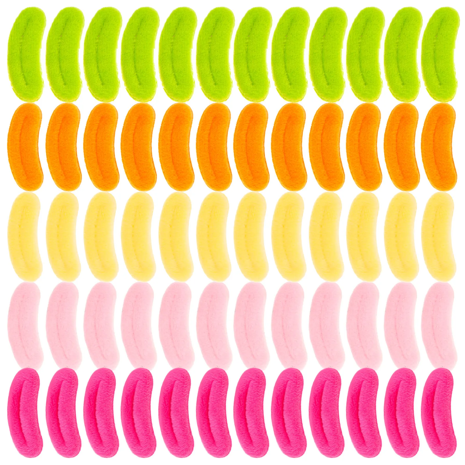 

100Pcs Thick Sausage-Like Lips for Stuffed Animals DIY Craft Decorations Adorable Mouth Parts Animal Puppet Assembly Craft