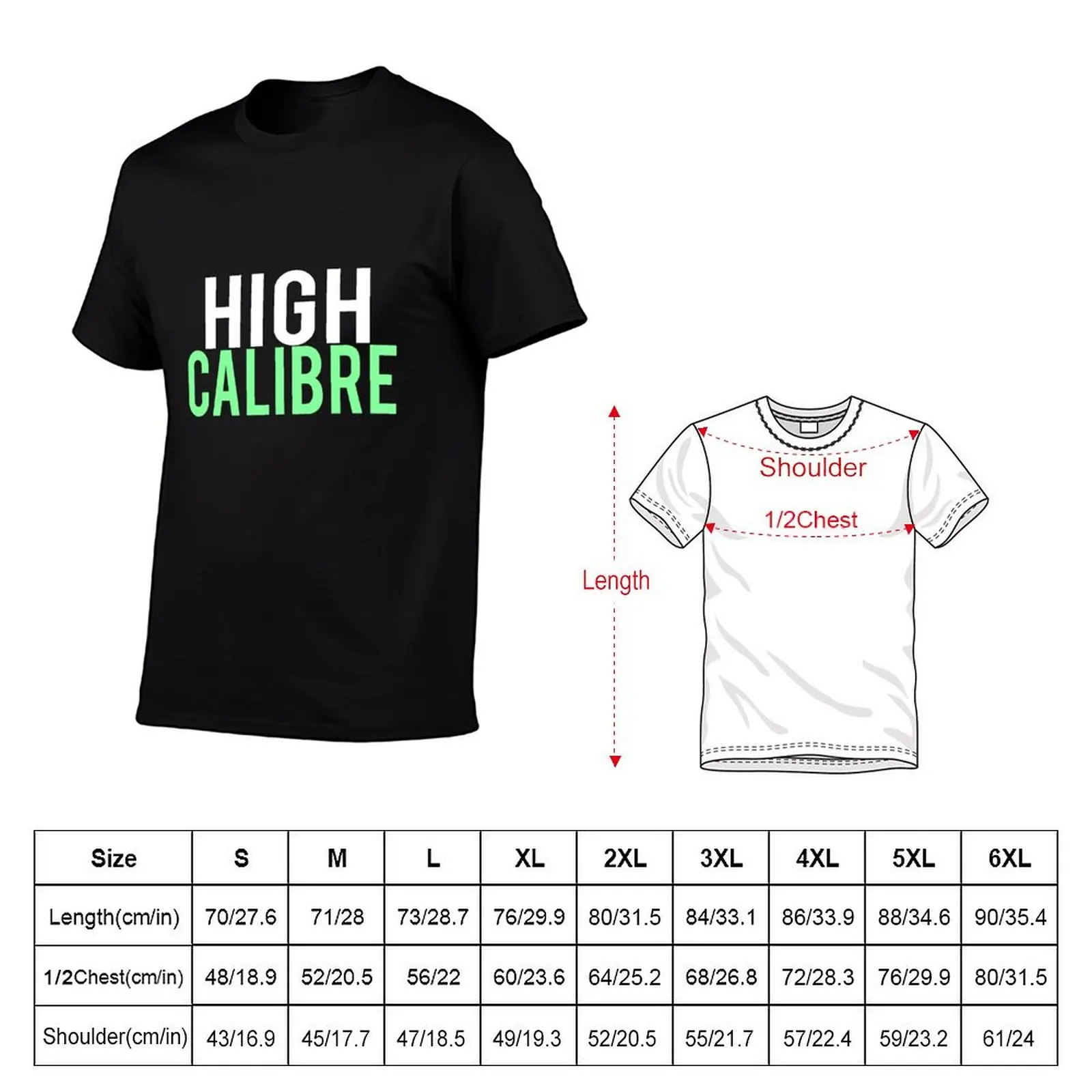 HIGH CALIBRE T-Shirt Gym Wear Breathable Short Sleeve Tee