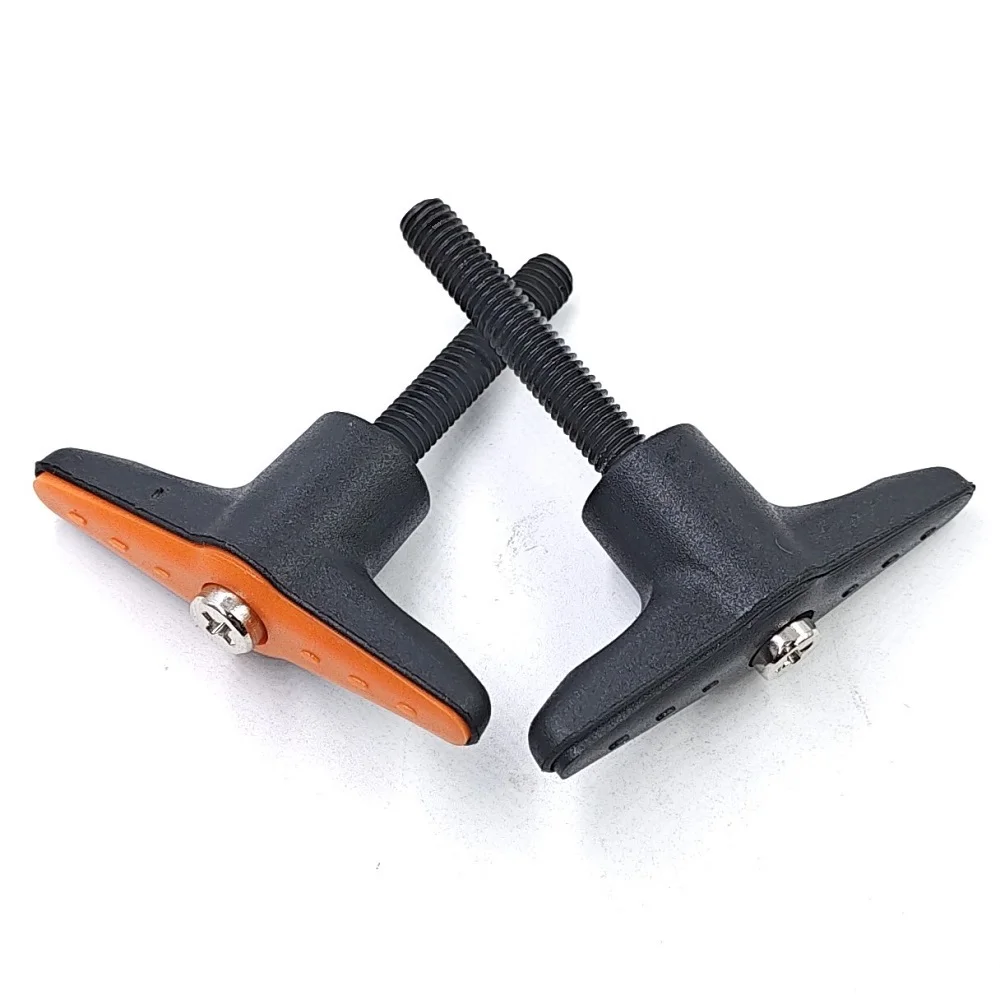 1-5pcs T-type Adjustable Positioning Handle Steel One-Word Hand-Tightening Locking Screw Plastic Fixing Handle